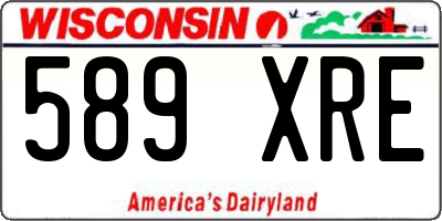 WI license plate 589XRE