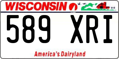 WI license plate 589XRI