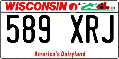 WI license plate 589XRJ