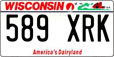 WI license plate 589XRK