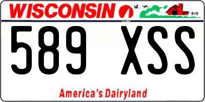 WI license plate 589XSS