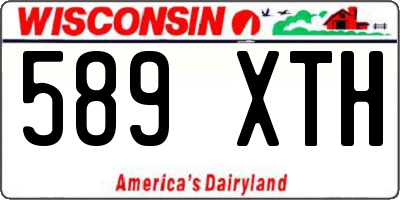 WI license plate 589XTH