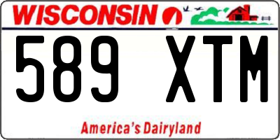 WI license plate 589XTM