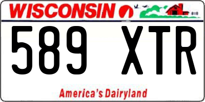 WI license plate 589XTR
