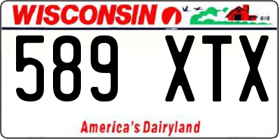 WI license plate 589XTX