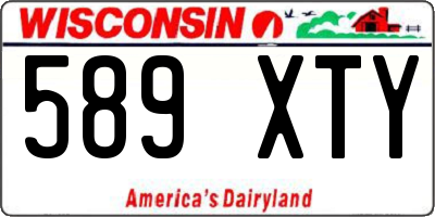 WI license plate 589XTY