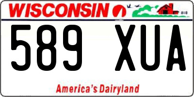 WI license plate 589XUA