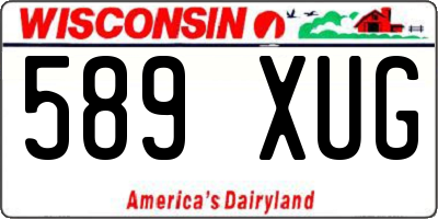 WI license plate 589XUG