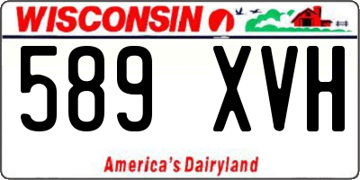 WI license plate 589XVH