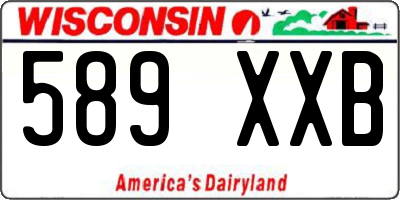 WI license plate 589XXB