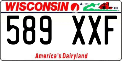 WI license plate 589XXF