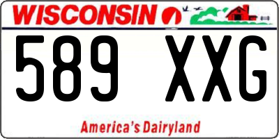 WI license plate 589XXG