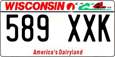 WI license plate 589XXK