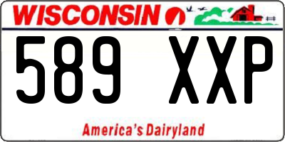 WI license plate 589XXP