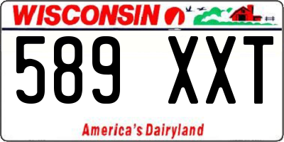 WI license plate 589XXT