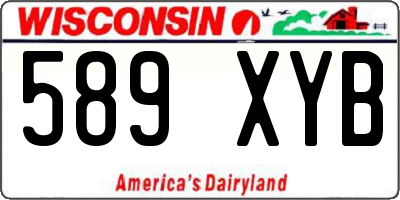 WI license plate 589XYB