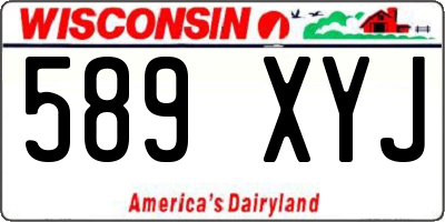 WI license plate 589XYJ