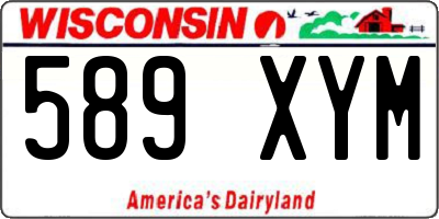 WI license plate 589XYM