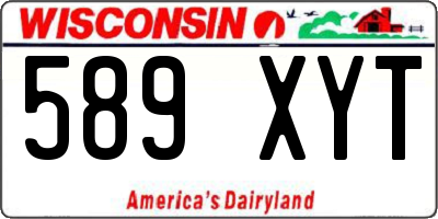 WI license plate 589XYT