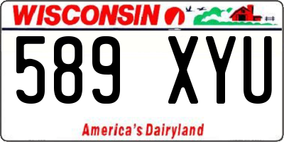WI license plate 589XYU