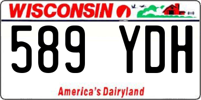 WI license plate 589YDH