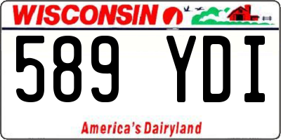 WI license plate 589YDI