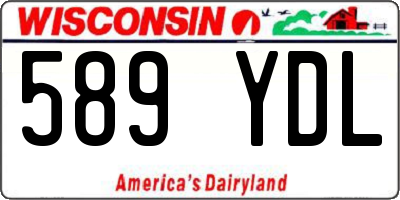 WI license plate 589YDL