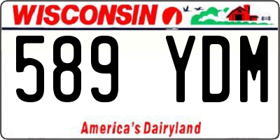 WI license plate 589YDM