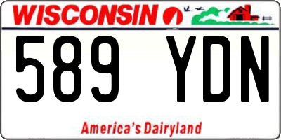 WI license plate 589YDN