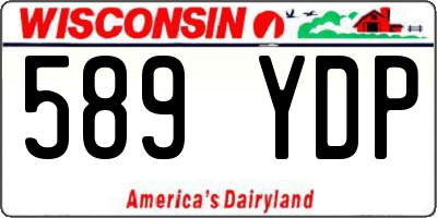 WI license plate 589YDP
