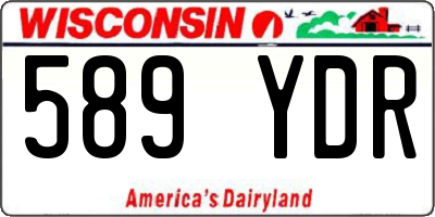 WI license plate 589YDR