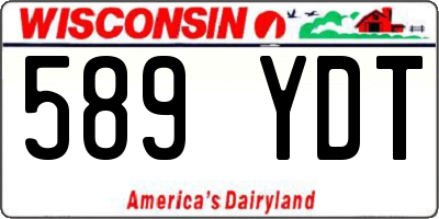 WI license plate 589YDT
