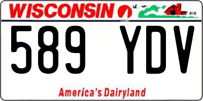 WI license plate 589YDV