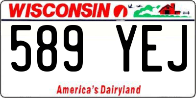 WI license plate 589YEJ