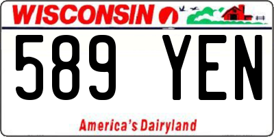 WI license plate 589YEN
