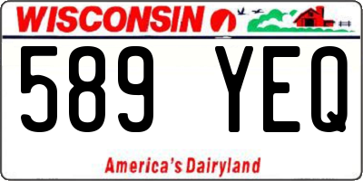 WI license plate 589YEQ