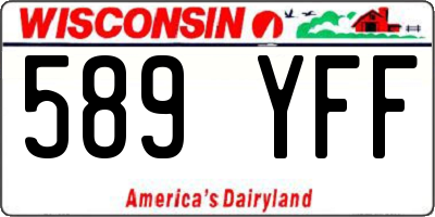WI license plate 589YFF