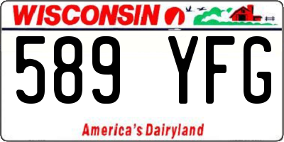 WI license plate 589YFG