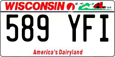 WI license plate 589YFI