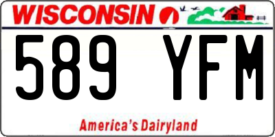 WI license plate 589YFM