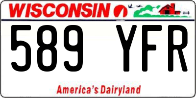 WI license plate 589YFR