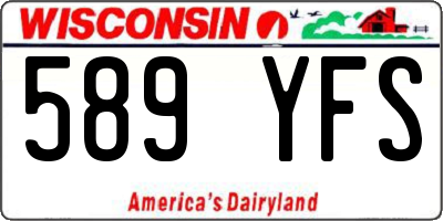 WI license plate 589YFS