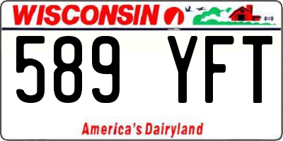 WI license plate 589YFT
