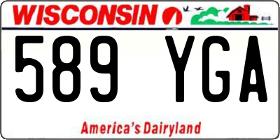 WI license plate 589YGA