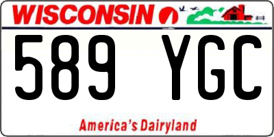 WI license plate 589YGC