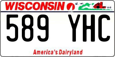 WI license plate 589YHC