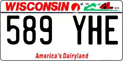 WI license plate 589YHE