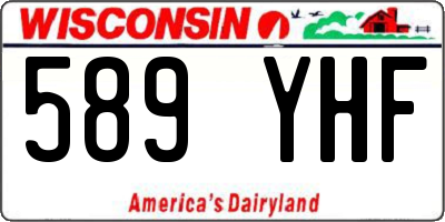 WI license plate 589YHF