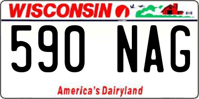 WI license plate 590NAG