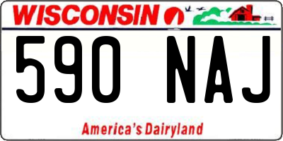 WI license plate 590NAJ